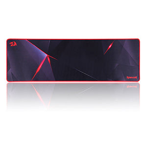 Redragon Aquarius P015 (Extended XL) Gaming Mouse Mat with Stitched Edges, Premium-Textured · 35.8 x 11.8 x 0.11 inches – Large enough to fit your mouse,